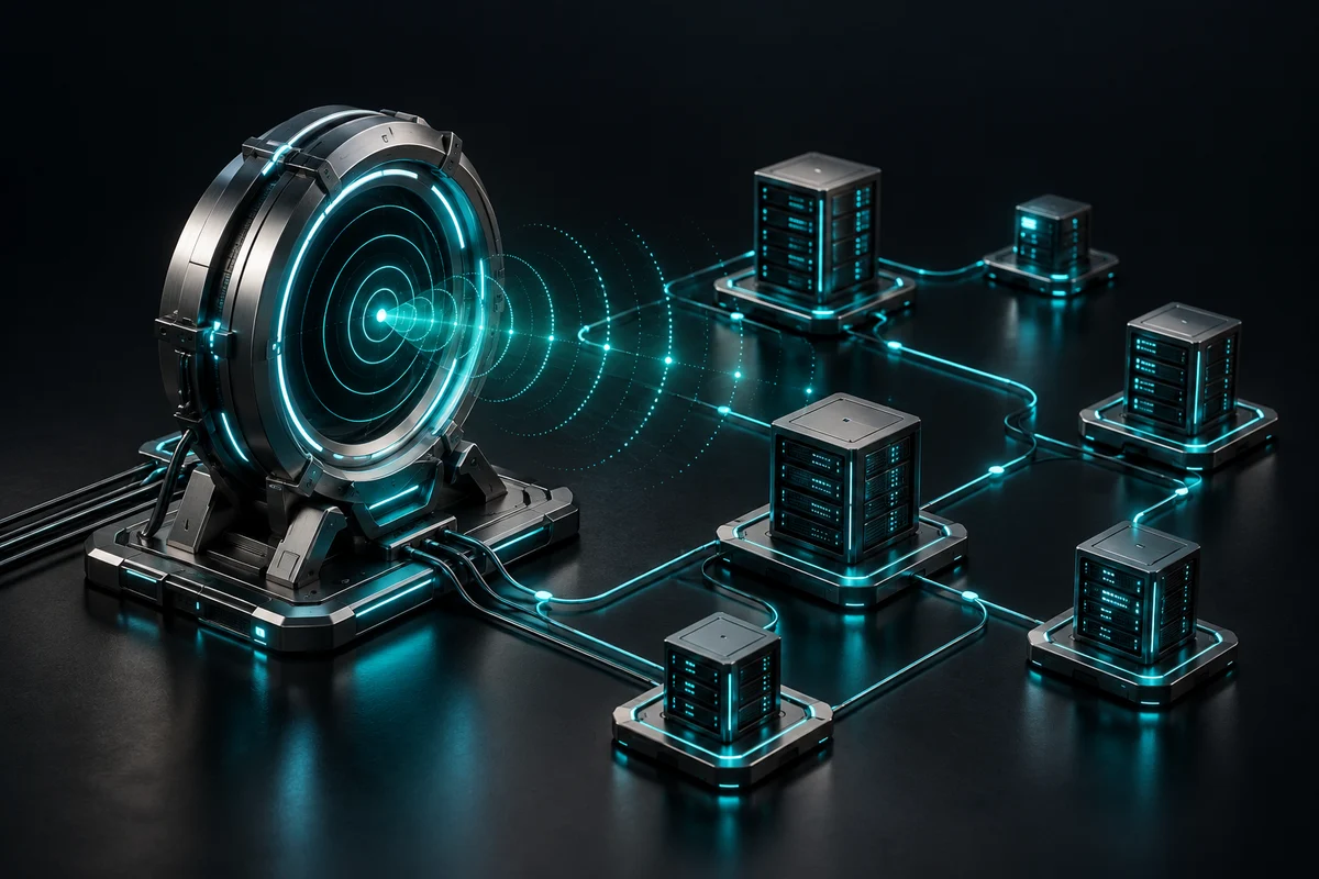 Conceptual illustration for Network Port Scanner