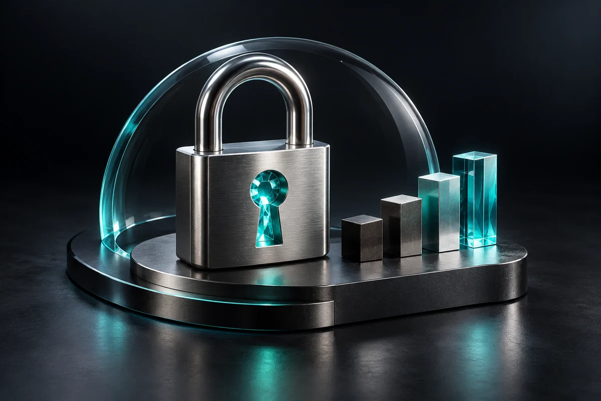 Conceptual illustration for Password Strength Checker